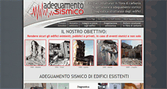 Desktop Screenshot of adeguamentosismico.it